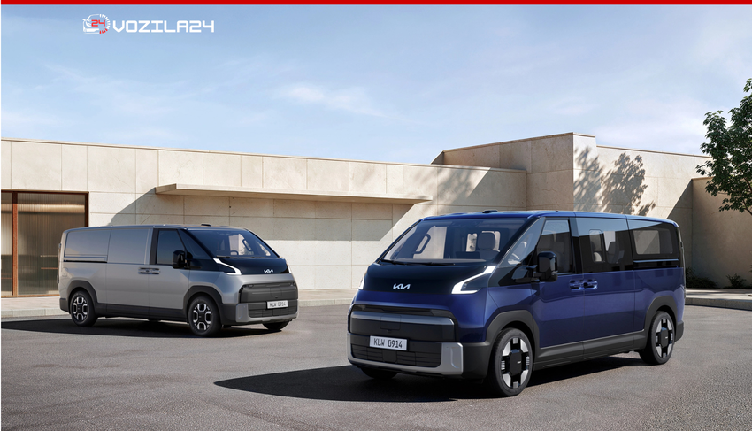 Kia predstavila novi PV7: električni dostavnik z 8 m³ prostora in do 1.200 kg nosilnosti